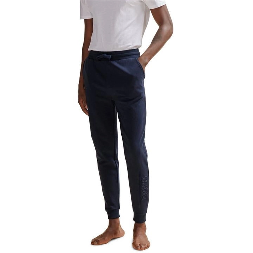 Hugo Boss Cuffed Jogging Bottoms - Blue